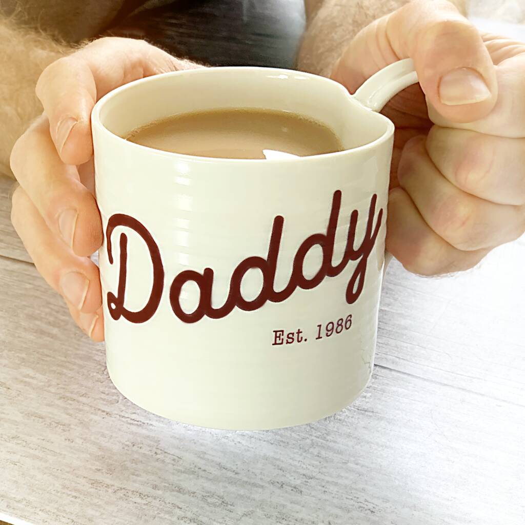 Daddy Porcelain Large Mug, 1 of 3