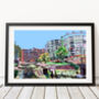 King's Cross Gasholders, North London Art Print, thumbnail 1 of 2