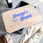 Personalised Bread Bin/Cake Tin With Wooden Lid, thumbnail 10 of 11