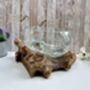 Large Driftwood Molten Glass Bowl Fruit Nuts Food Bowl Handmade Decor 24 28cm, thumbnail 7 of 9