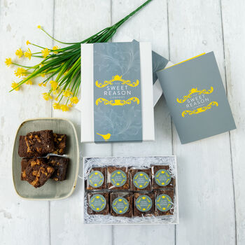 Luxury Salted Caramel Brownie Gift Box, 2 of 5