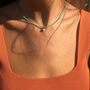 Turquoise Evil Eye Choker Necklace, thumbnail 1 of 5