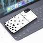 Personalised Black Hearts iPhone Case 12 13 14 15 Se, thumbnail 2 of 2