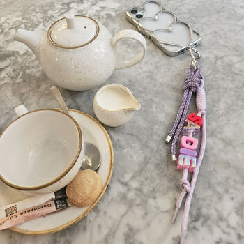 Personalised Letter Handbag Charm And Phone Strap, 8 of 12