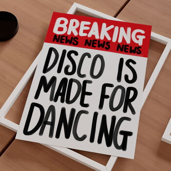 Breaking News Print: Disco, 5 of 6