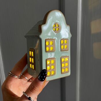 LED Green Light Up House Decoration, 2 of 9