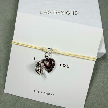 I Love You Locket Bracelet Gift, 4 of 5