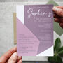 Hen Do Geometric Invitations Printed And Personalised With Envelopes, thumbnail 6 of 8