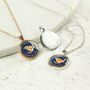 Personalised 70th Or 80th Birthday Enamelled Farthing Necklace, thumbnail 2 of 7