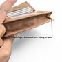 Tan Hunter Leather Wallet Personalised Zipper Gift For Him, thumbnail 6 of 8