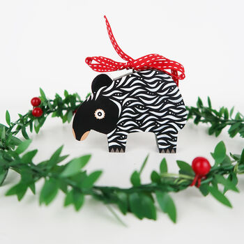 Malayan Tapir Christmas Tree Decorations, 2 of 8