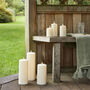 Trio Of Outdoor LED Chapel Candles, thumbnail 5 of 5