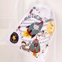 Space Rockets And Astronaut Personalised Kids Bag, thumbnail 2 of 3