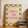 What's For Pudding Kitchen Art Print, thumbnail 2 of 6