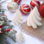 Trio Of Swirl Christmas Trees Candle Set, thumbnail 1 of 7