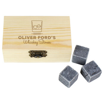 Personalised On The Rocks Whisky Stones Set, 4 of 5