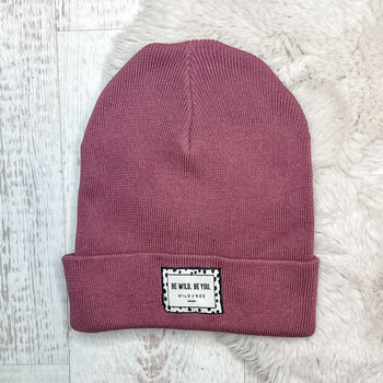 Unisex Kids And Adults Be Wild Be You Beanie Wooly Hat, 2 of 6