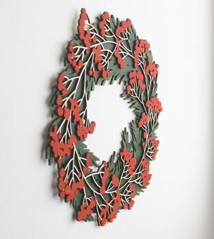 Winter Wreath With Custom Berries, 3 of 5