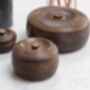 Wooden Round Boxes With Lid Three Sizes, thumbnail 1 of 4