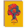 Mum Floral Silhouette Colourful Mother's Day Card, thumbnail 1 of 6