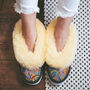 Mosaic Cream Sheepers Slippers, thumbnail 1 of 12
