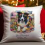 Personalised Border Collie In Christmas Lights, thumbnail 4 of 10