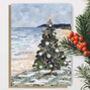 Christmas Tree On The Beach Card, thumbnail 2 of 4