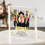 Personalised Graduation Photo Gold Star Acrylic Block, thumbnail 1 of 3