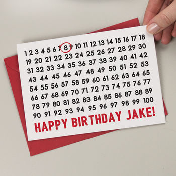 Numbers Birthday Card, 2 of 4
