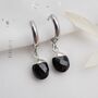 Black Onyx Hoop Earrings And Necklace, thumbnail 4 of 11