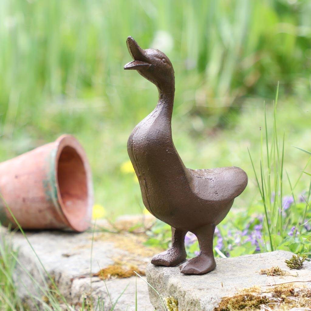 6th Anniversary Iron Duck Garden Ornament By Dibor