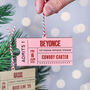 Personalised Favourite Concert Ticket Decoration, thumbnail 3 of 10