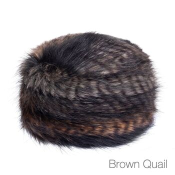 Soft Vegan Faux Fur Pillbox Hat 