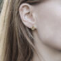 Silver And Gold Plated Vermeil Swirl Stud Earrings, thumbnail 1 of 5