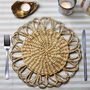 Wicker Scallop Woven Table Mat, thumbnail 8 of 9
