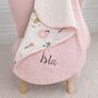 Handmade Personalised Muslin Baby Blanket, thumbnail 1 of 9