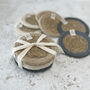 Respiin Set Of Six Seagrass And Jute Coasters Naturals, thumbnail 4 of 10