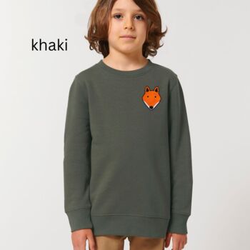 Childrens Eco Friendly Fox Sweatshirt, 5 of 12