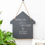 Personalised No Place Like Home Coordinates Slate Sign, thumbnail 1 of 4