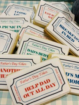 A Dozen Father's Day Biscuit Coupon/Token Gift Box, 9 of 9