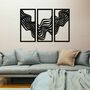 Wooden Abstract Waves Art Modern Room Decor, thumbnail 4 of 9