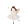 Gold Angel Hanging Decoration | Brown Hair, thumbnail 3 of 3