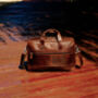 Genuine Leather Double Front Zips Briefcase, thumbnail 8 of 12