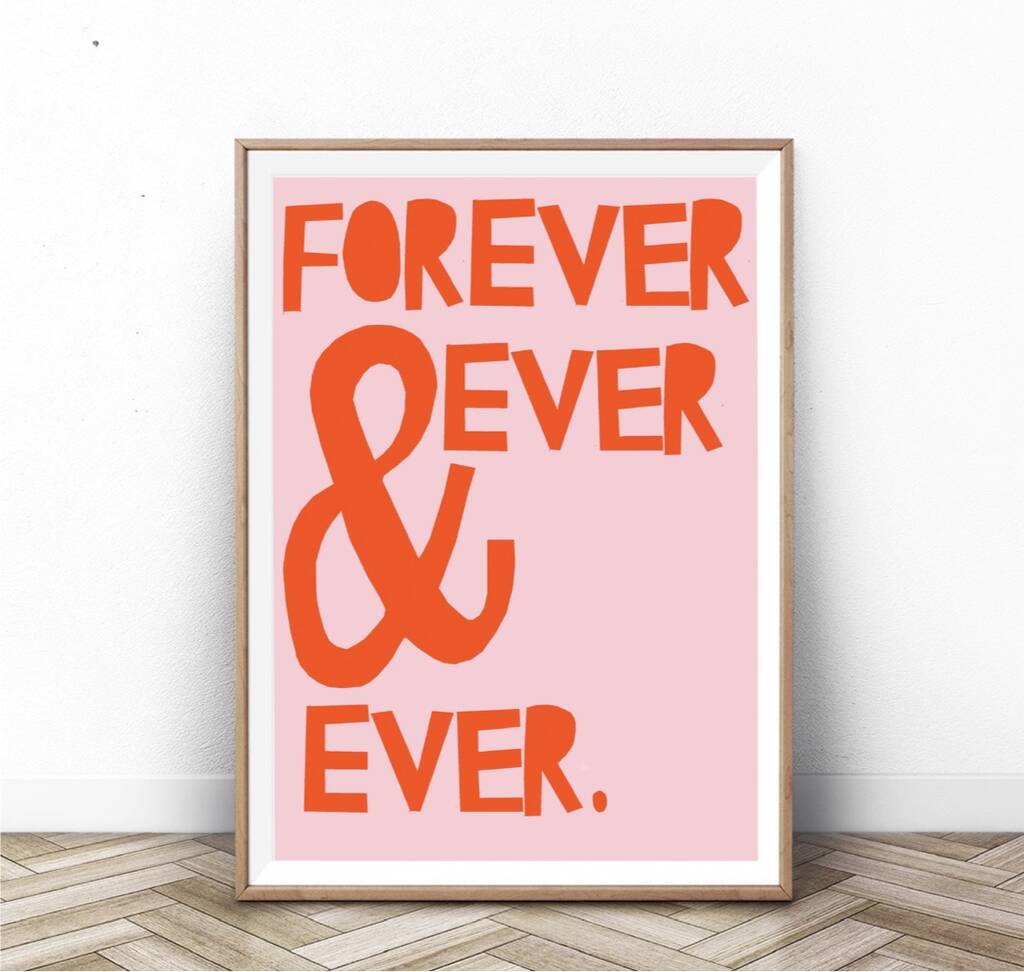 Forever And Ever Art Print By Yaya Studio