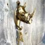 Bronze Rhino Hook Lo105, thumbnail 1 of 5