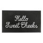 Hello Sweet Cheeks Black Recycled Outdoor Doormat, thumbnail 2 of 2