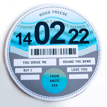 Personalised Tax Disc Mouse Mat, 6 of 8