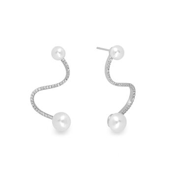 Pearl Wave Earrings, 5 of 5