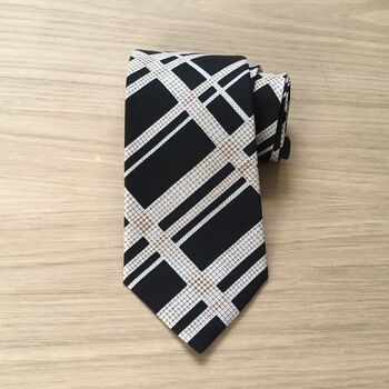 Liberty Tie/Pocket Square/Cuff Link In Black, 5 of 6