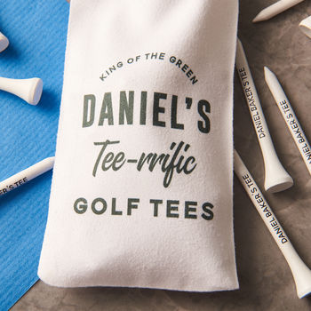 Personalised Golf Tees And Bag, 5 of 5